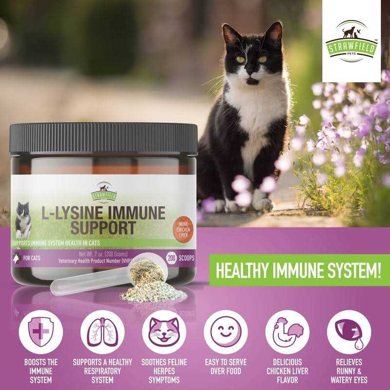 Alternative view of Strawfield Pets L-Lysine for Cats Supplement Powder Granules for Cat Cold