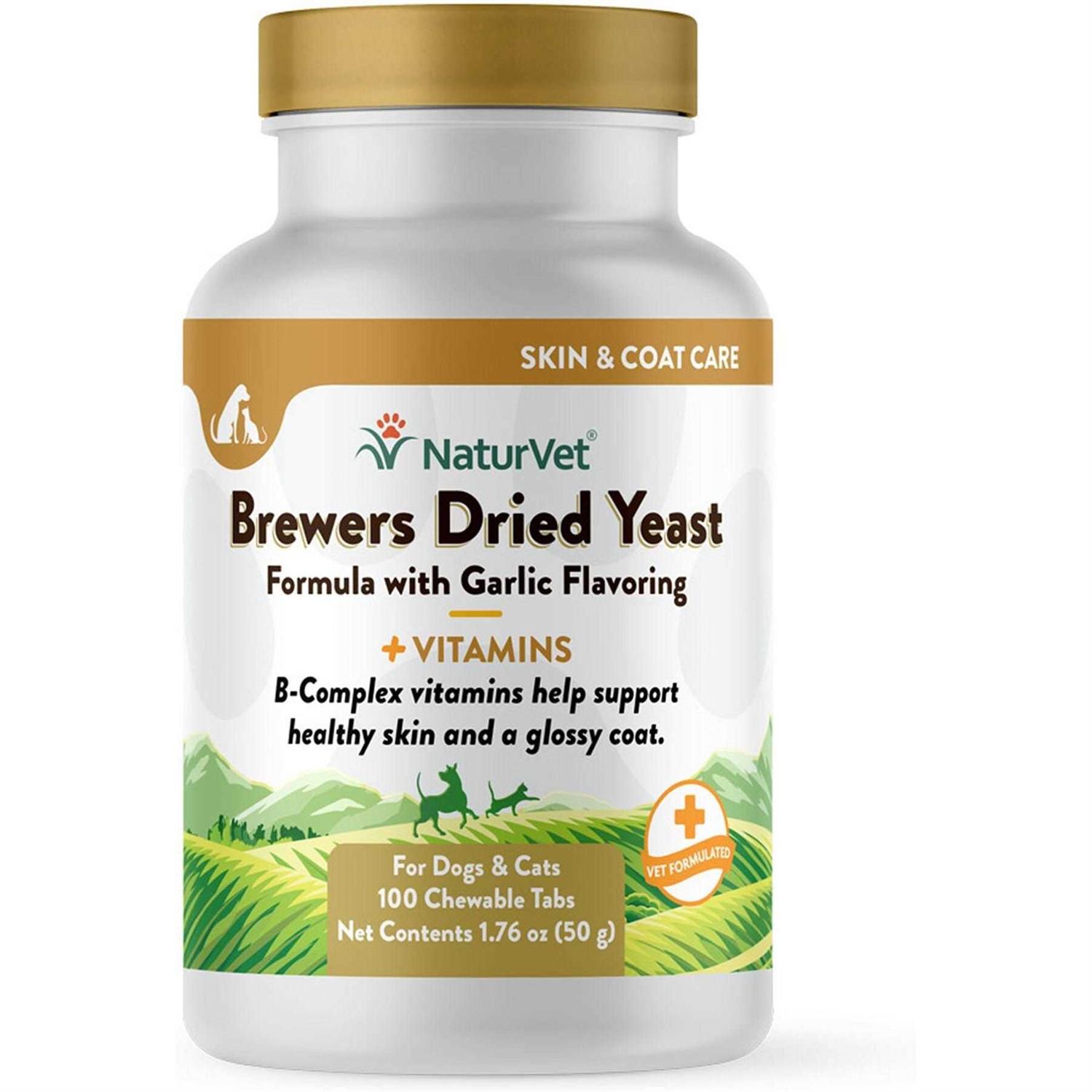NaturVet Brewer's Dried Yeast Formula with Garlic