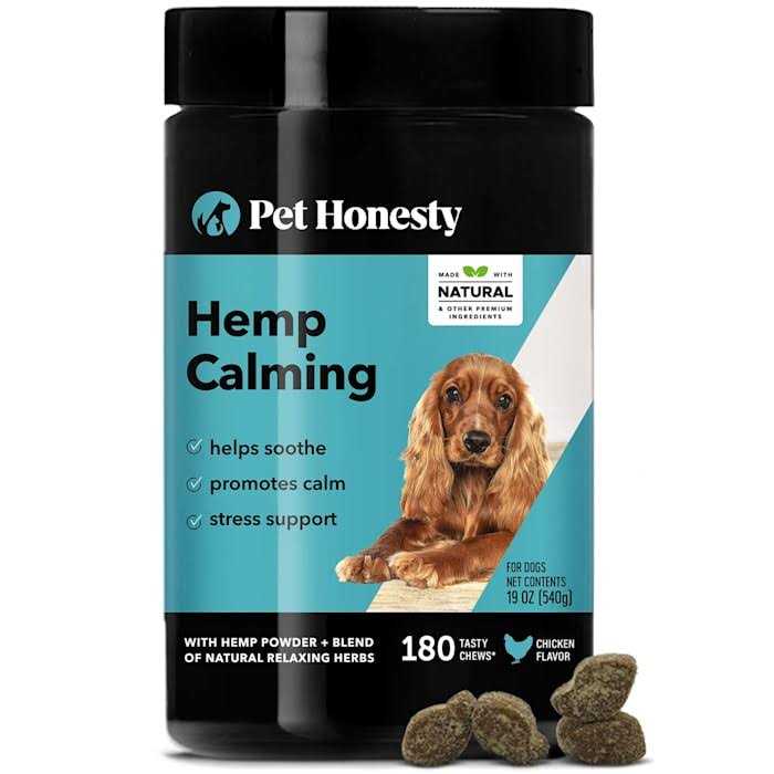 Pet Honesty Hemp Calming Chicken Soft Chews for Dogs