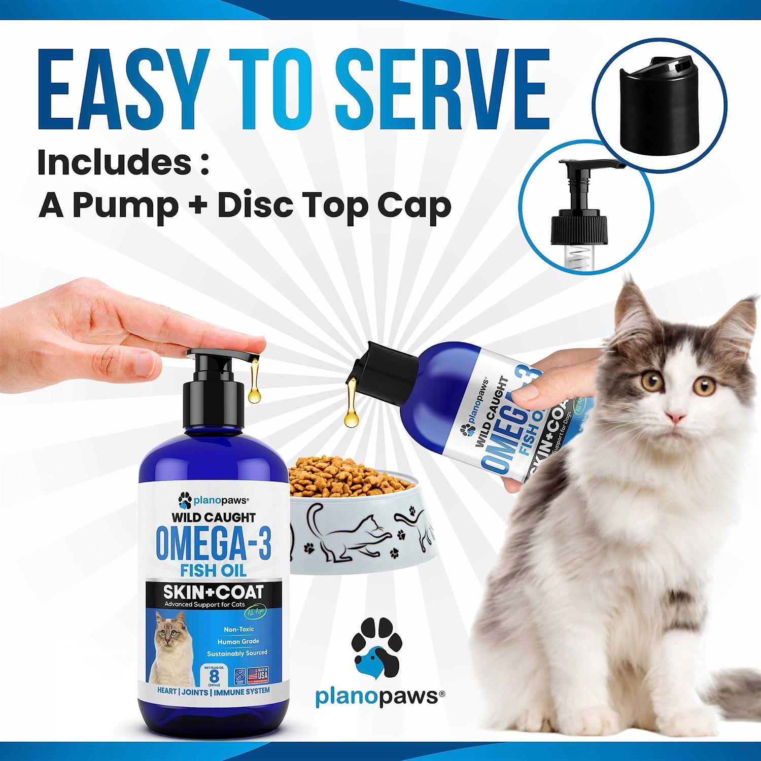Alternative view of planopaws Omega 3 Fish Oil for Cats Better Than Salmon Oil for Cats