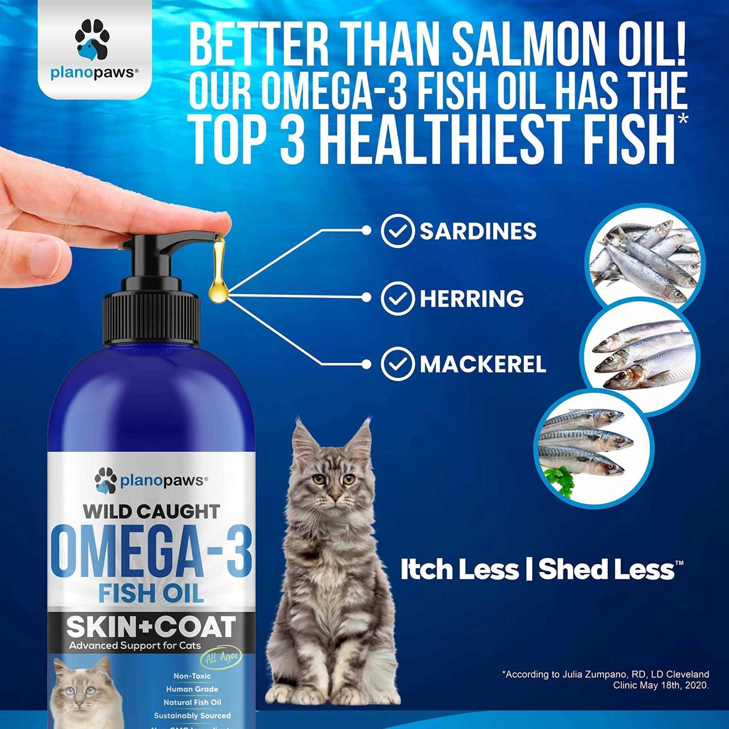 Alternative view of planopaws Omega 3 Fish Oil for Cats Better Than Salmon Oil for Cats