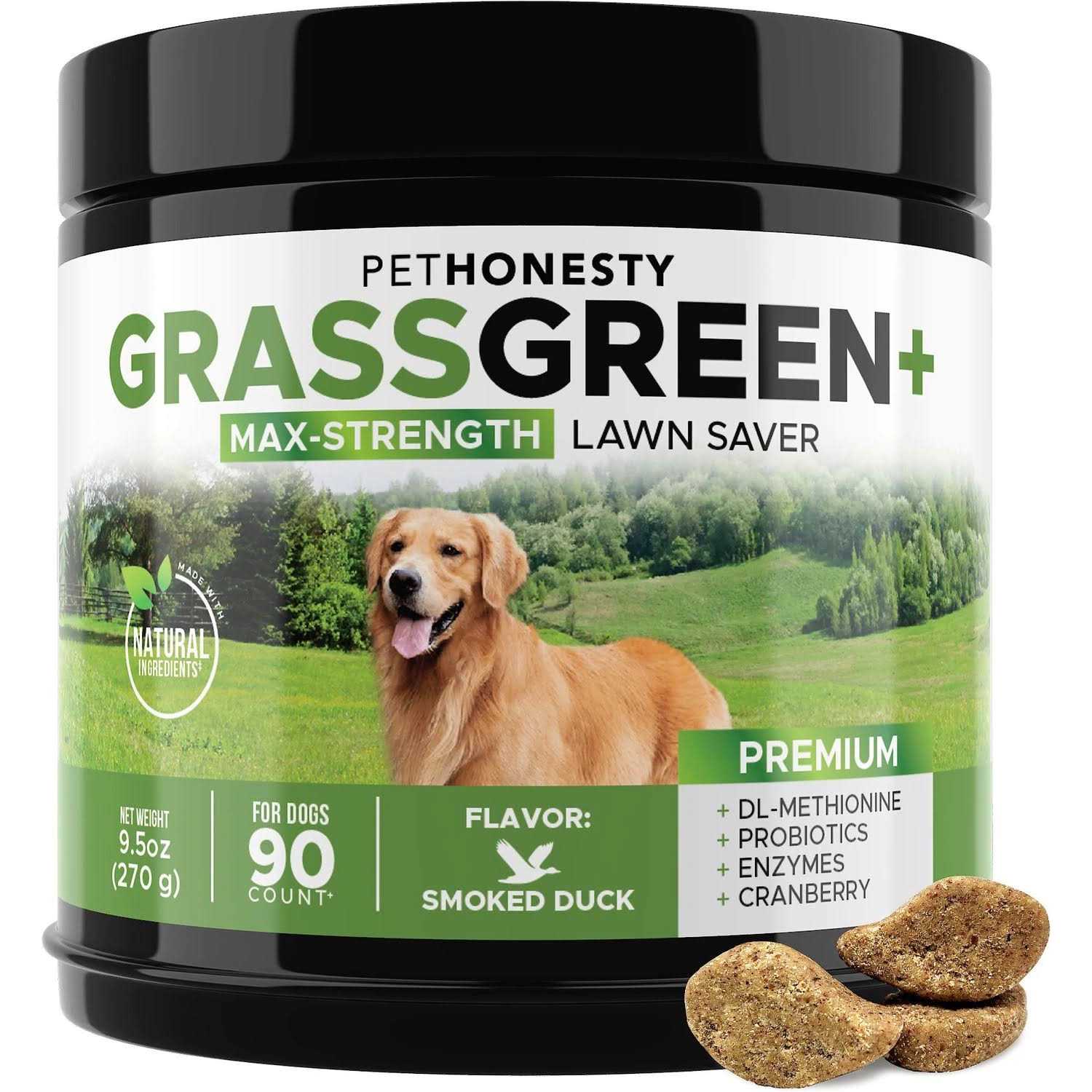 Alternative view of PetHonesty Grass Green Max-Strength Duck Flavored Soft Chews Urinary & Lawn Protection Dog Supplement