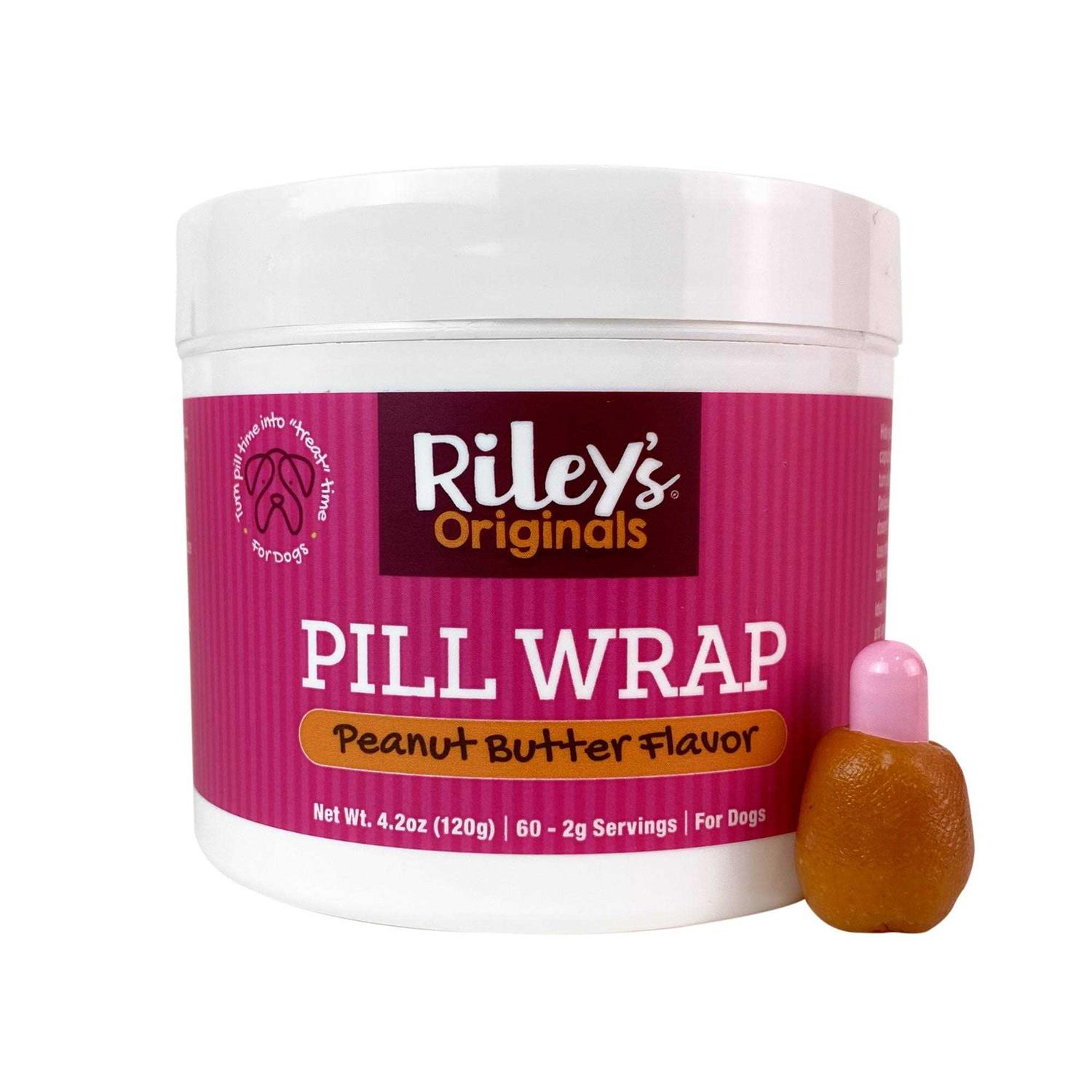 Riley's Pill Wrap for Dogs Delicious Peanut Butter Flavored Pill Paste for Dogs