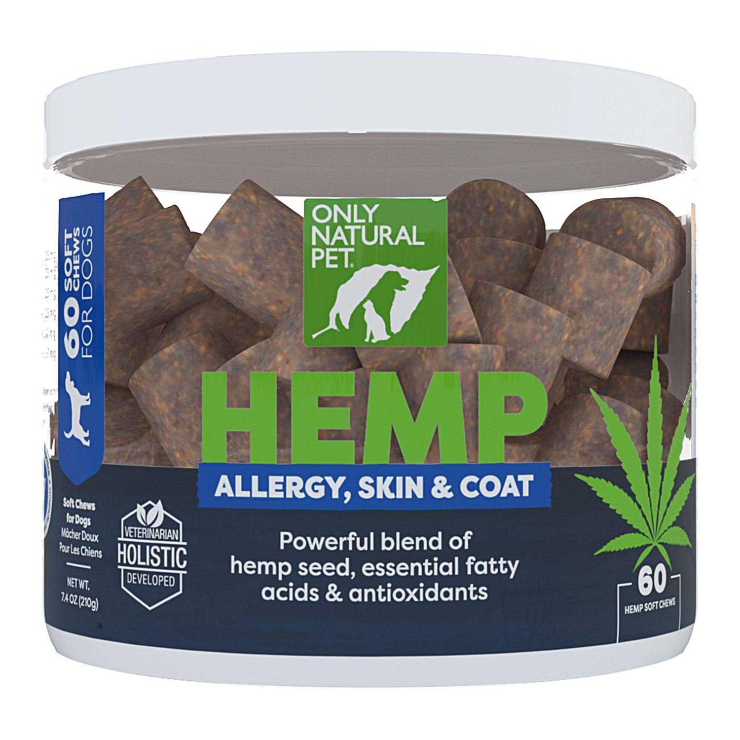 Only Natural Pet Allergy Skin & Coat Hemp Soft Chews