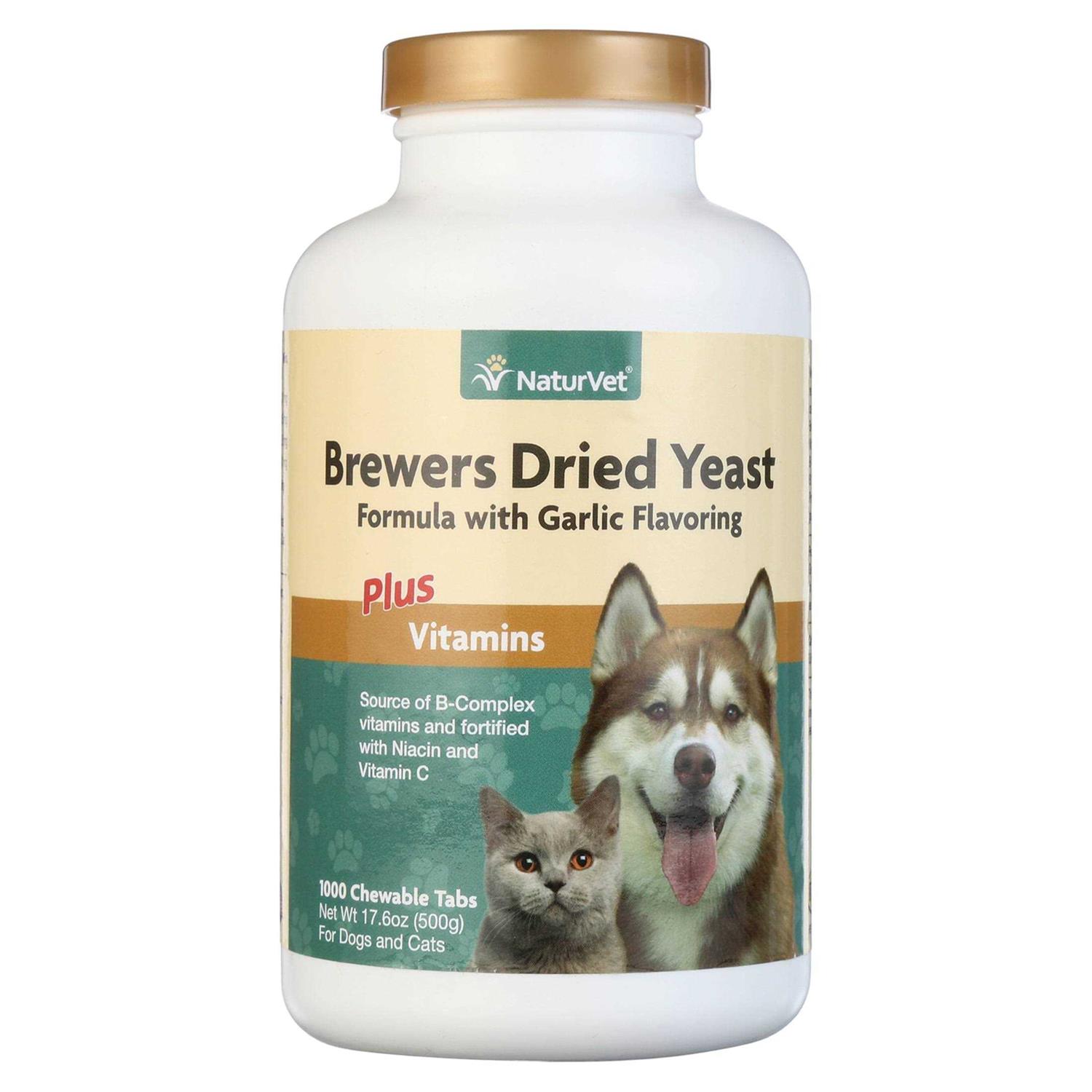 NaturVet Brewer's Yeast with Garlic 1000 Tablets