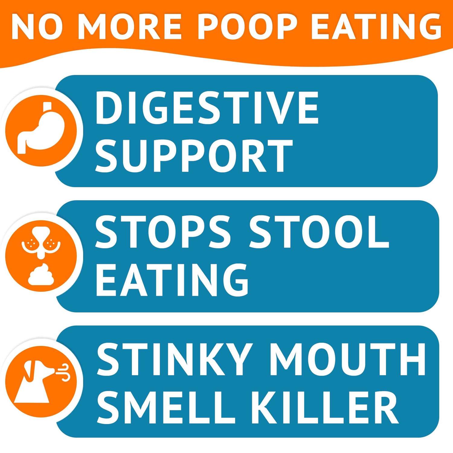 Alternative view of GoodGrowlies Chew No Poo Coprophagia Natural Stool Eating Deterrent & Breath Aid Chew Supplement for Dogs