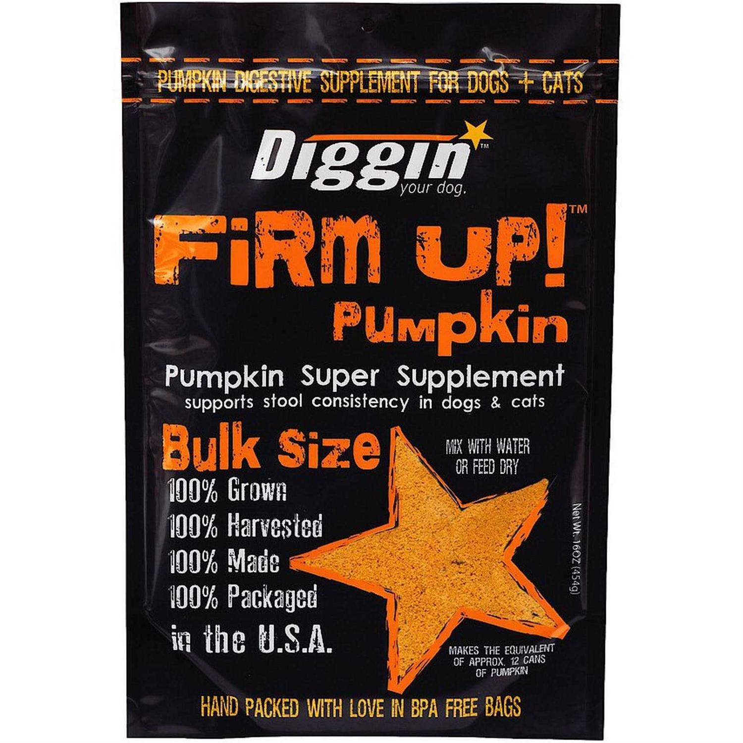 Diggin Your Dog Firm Up! Pumpkin Supplement