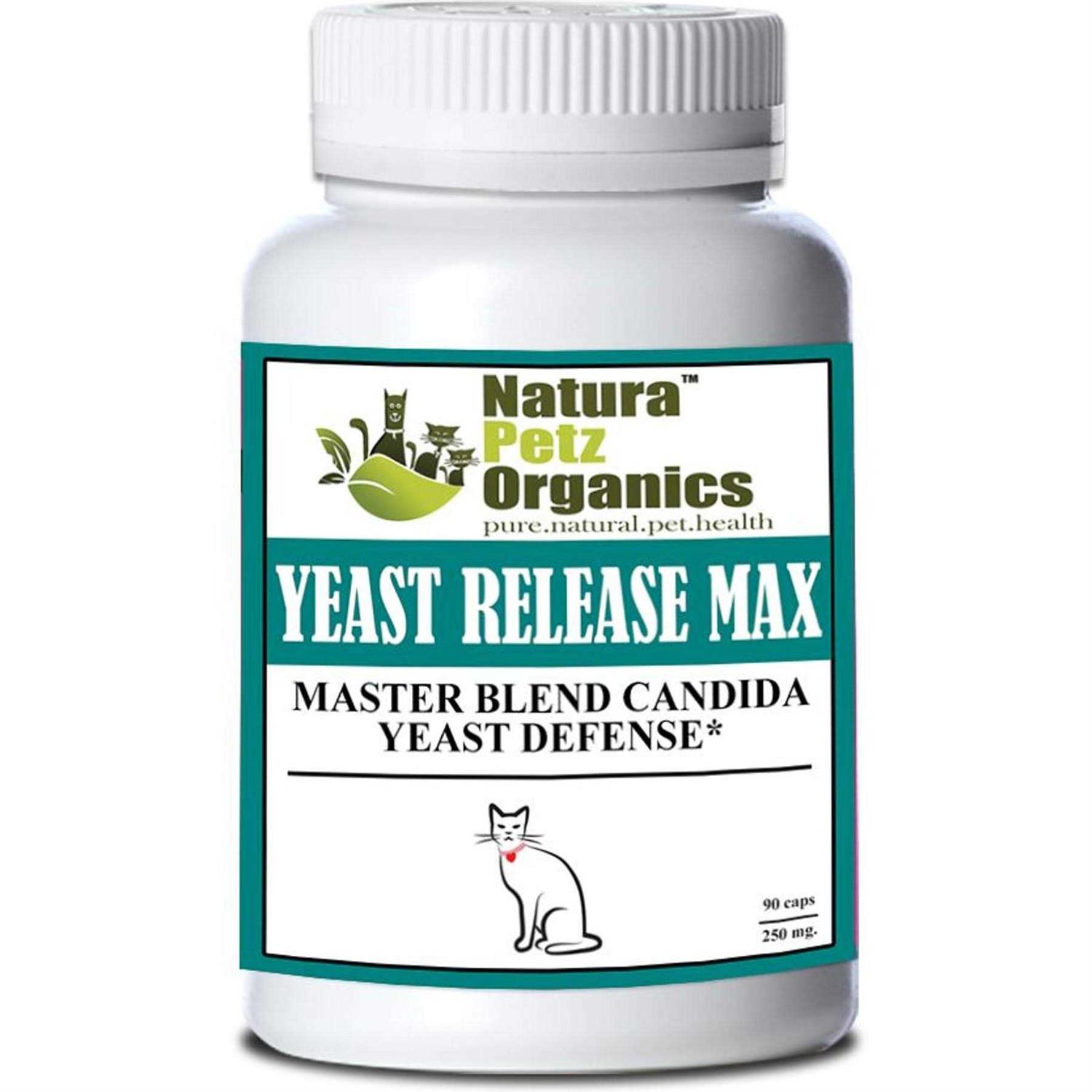 Organic Pet Systems Yeast Release Max Capsules* Master Blend Candida Yeast Defense* For Dogs And Cats*
