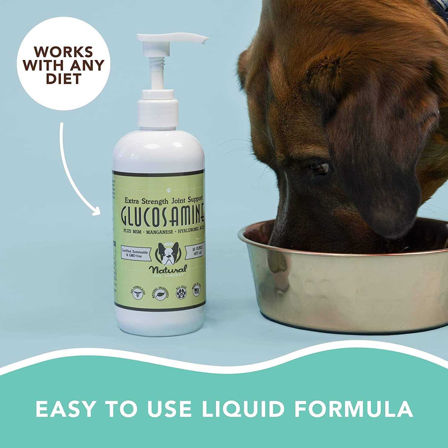Alternative view of Natural Dog Company Liquid Glucosamine
