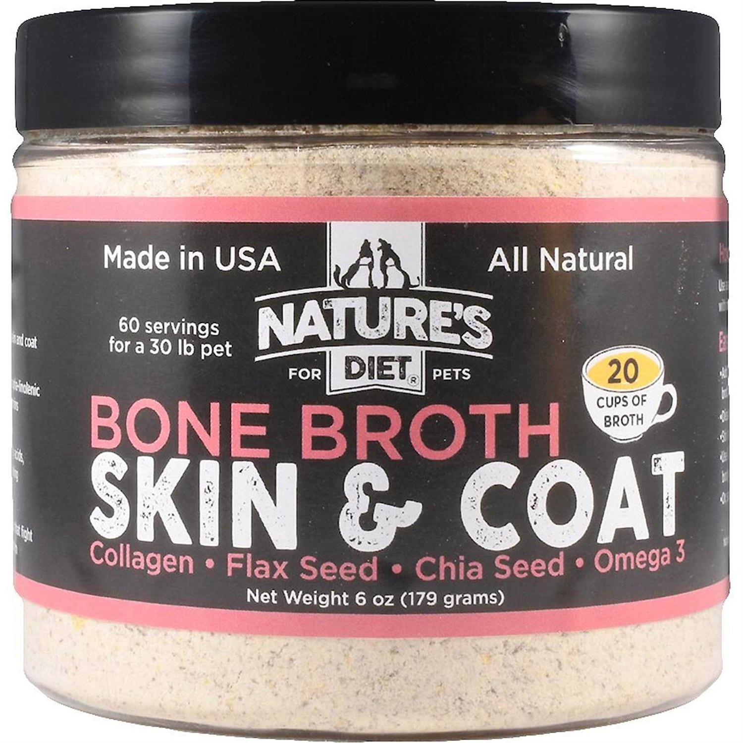 Nature's Diet Pet Bone Broth Protein Powder with Collagen