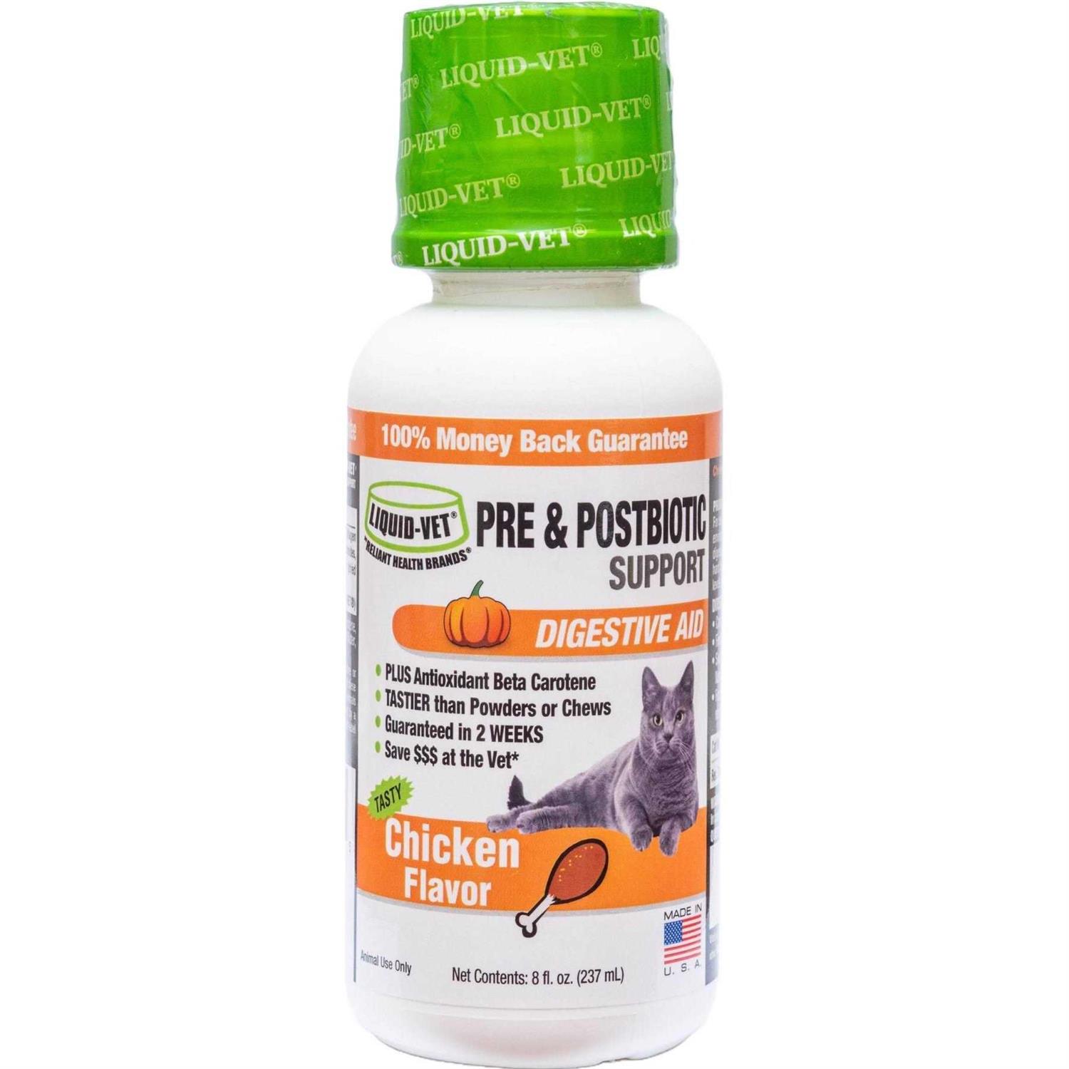 Liquid-Vet Feline Pre & PostBiotic Support Flavor Formula for Cats