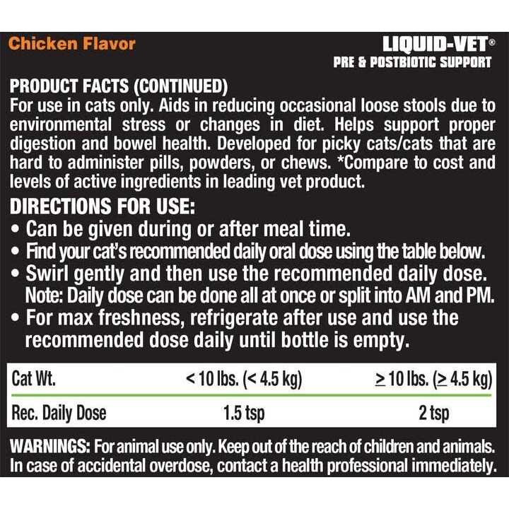 Alternative view of Liquid-Vet Feline Pre & PostBiotic Support Flavor Formula for Cats
