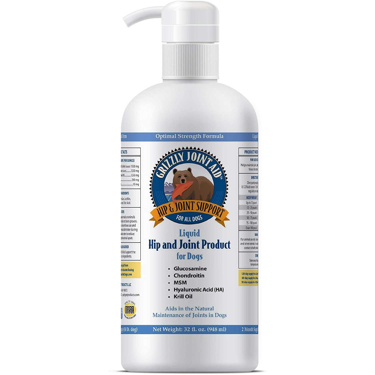 Grizzly Joint Aid Liquid for Dogs