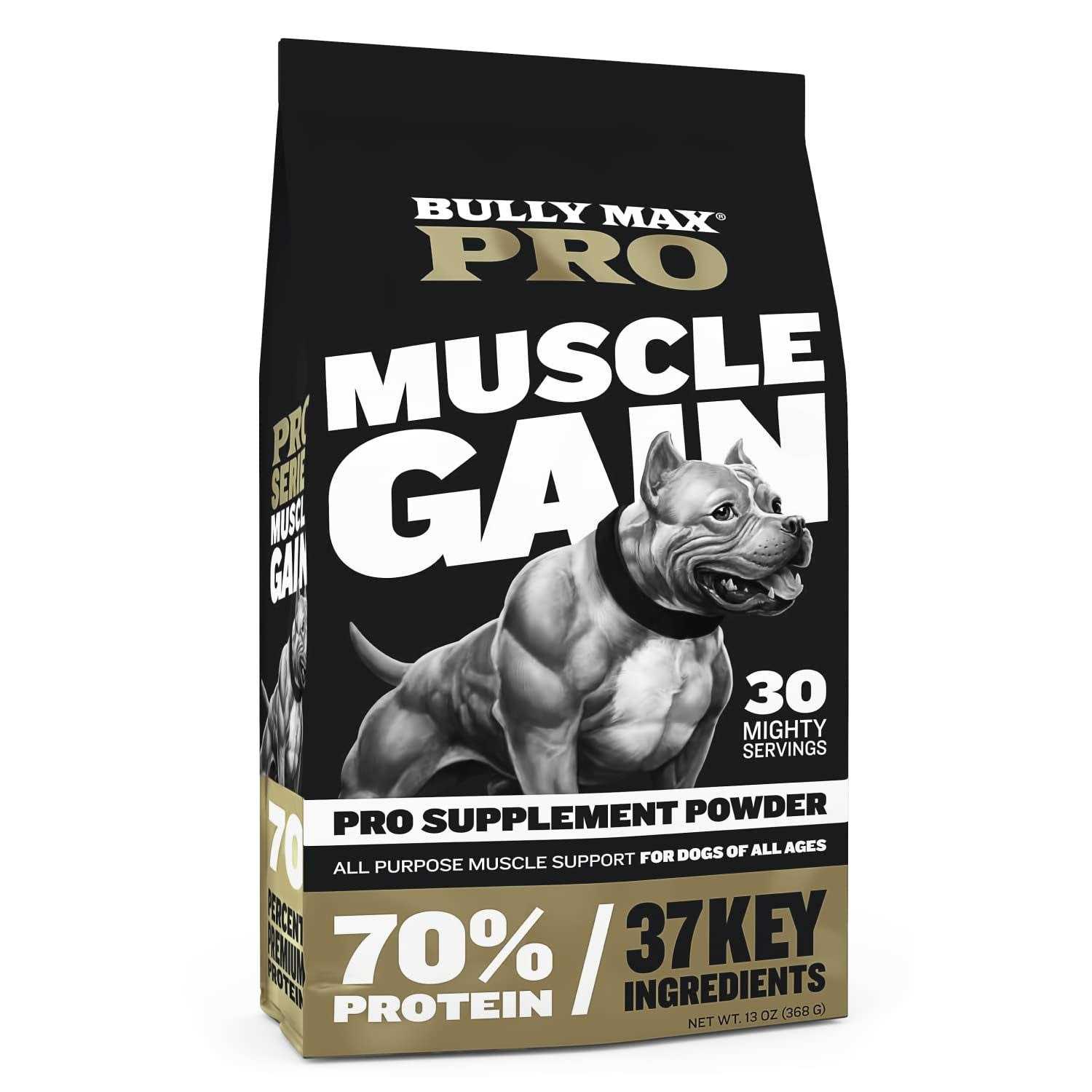 Bully Max Protein Powder for Dogs Supports Muscle Building & Muscle Gain #1-Rated Performance Brand Since 2009