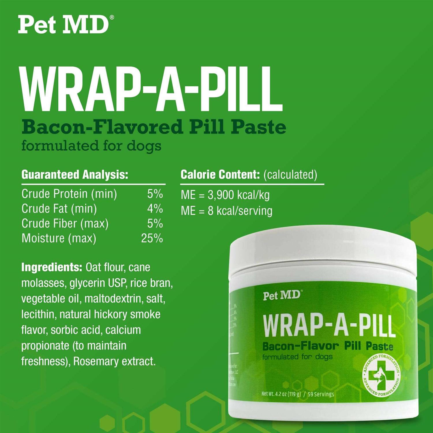 Alternative view of Pet MD Wrap-A-Pill Bacon Flavor Pill Paste Dog & Cat Supplement