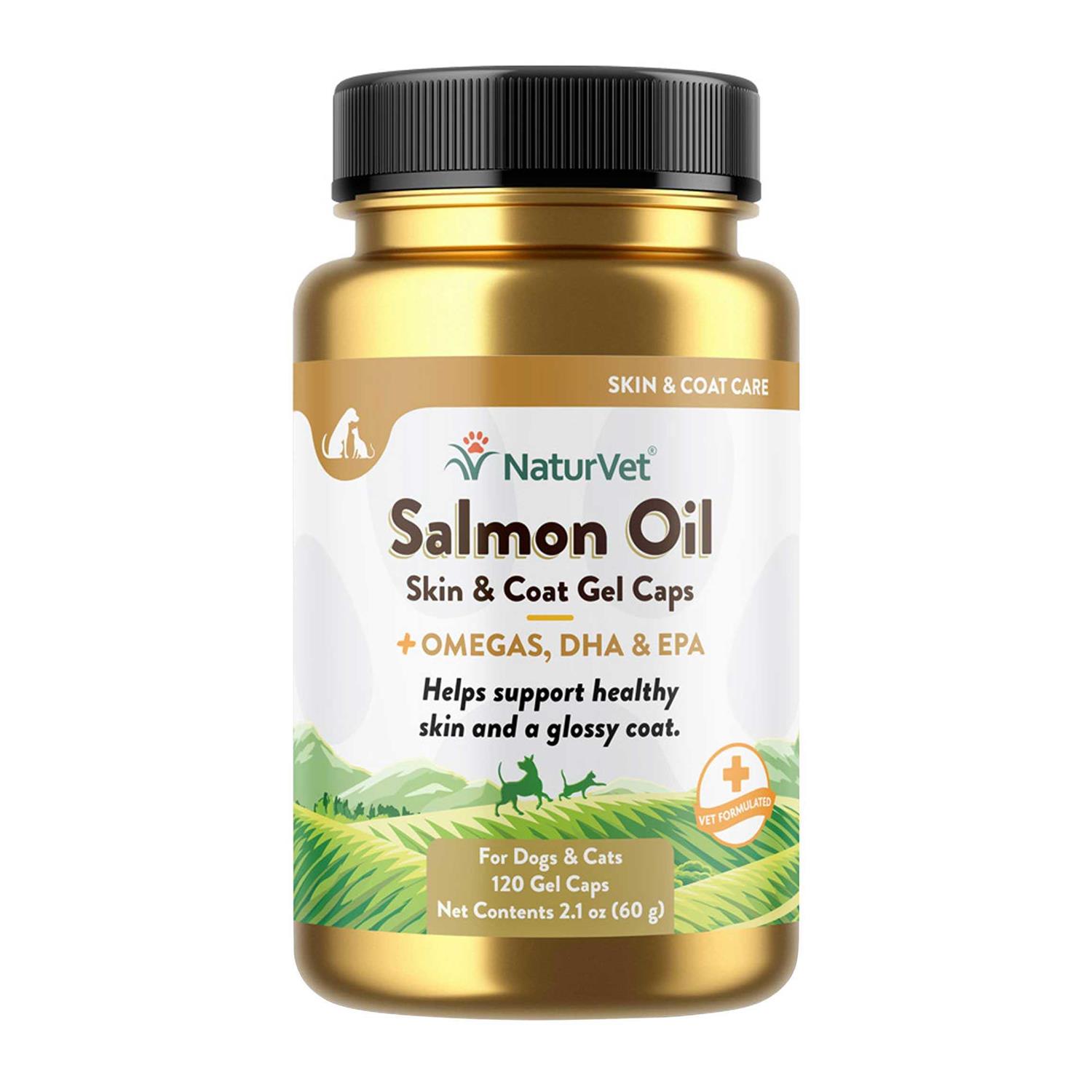 NaturVet Salmon Oil Skin & Coat Gel Caps