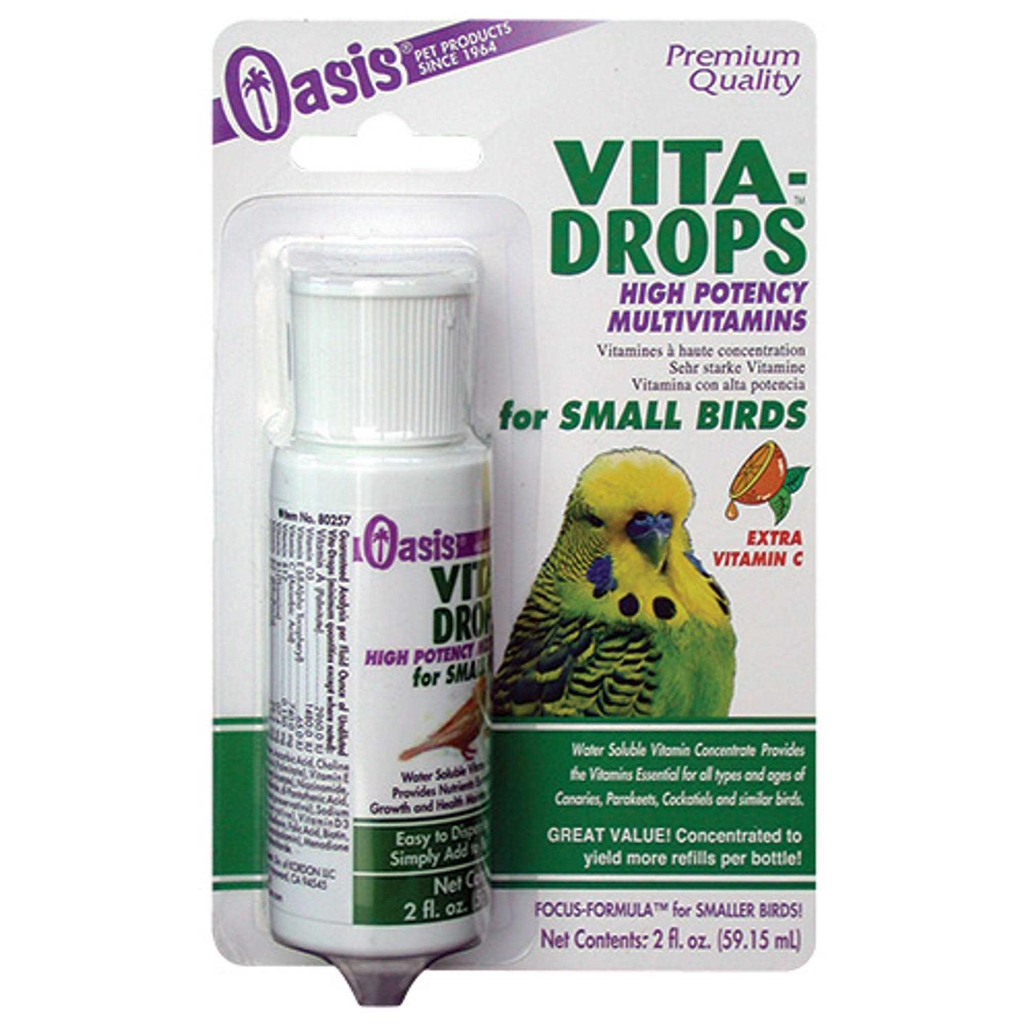 Alternative view of Oasis Vita Drops for Small Birds