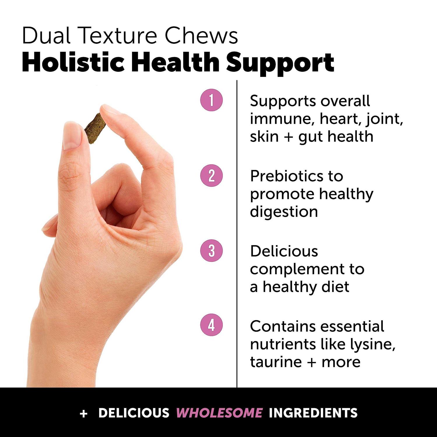 Alternative view of Pet Honesty Multivitamin Supplement Dual Texture Chews for Cats