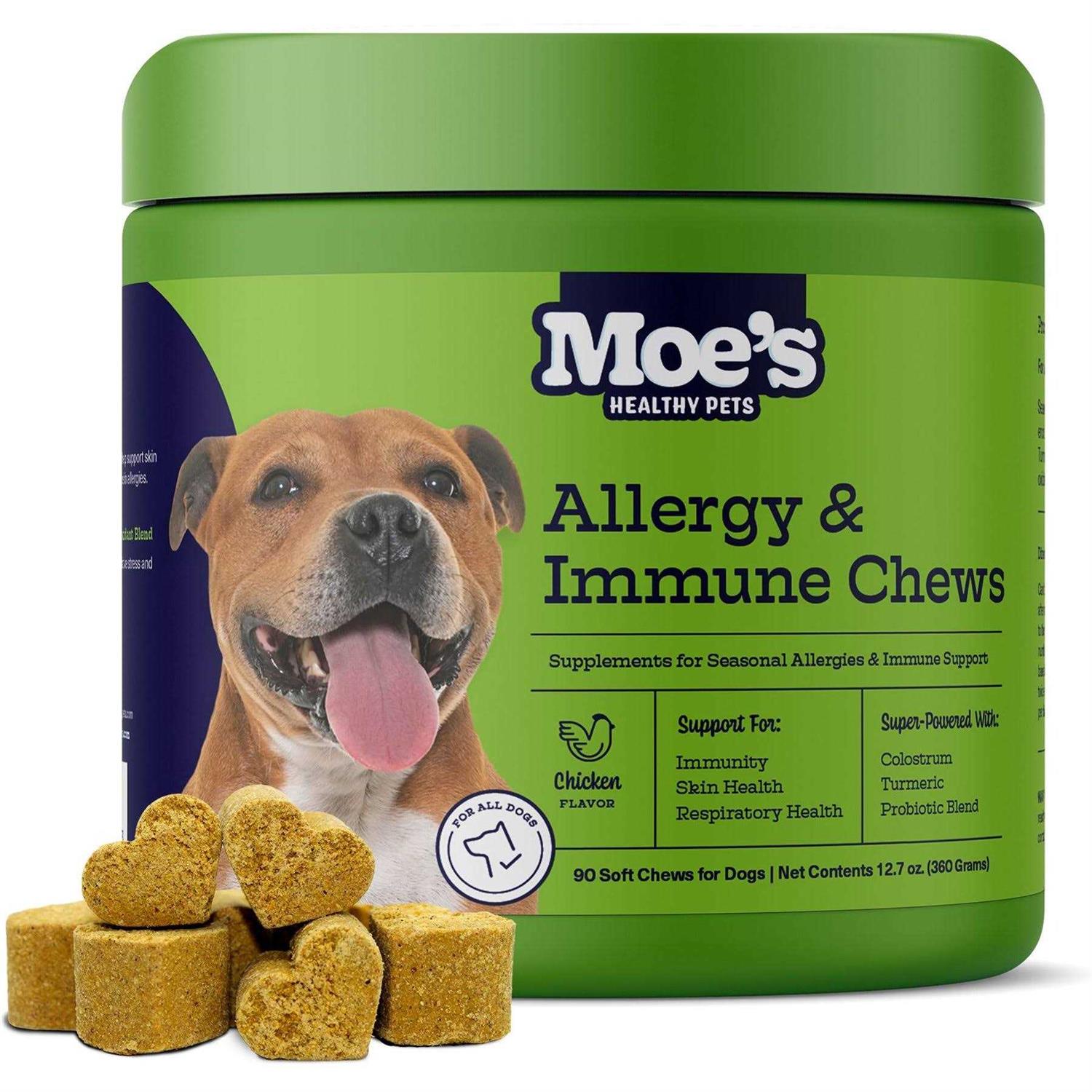 Moe's Healthy Pets Chicken Flavor Immunity Bites Chews for Dogs