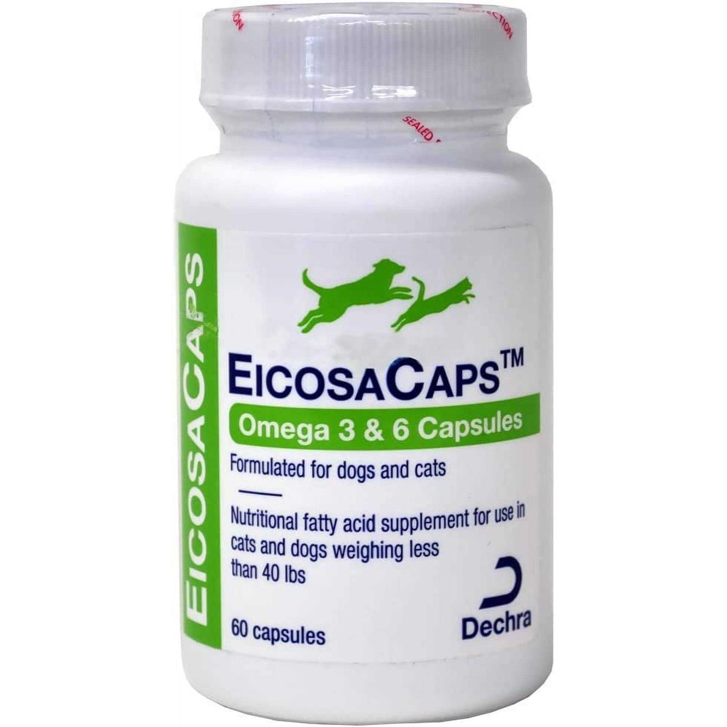 Dechra EicosaCaps Omega 3 & 6 Capsules Dogs 40 60