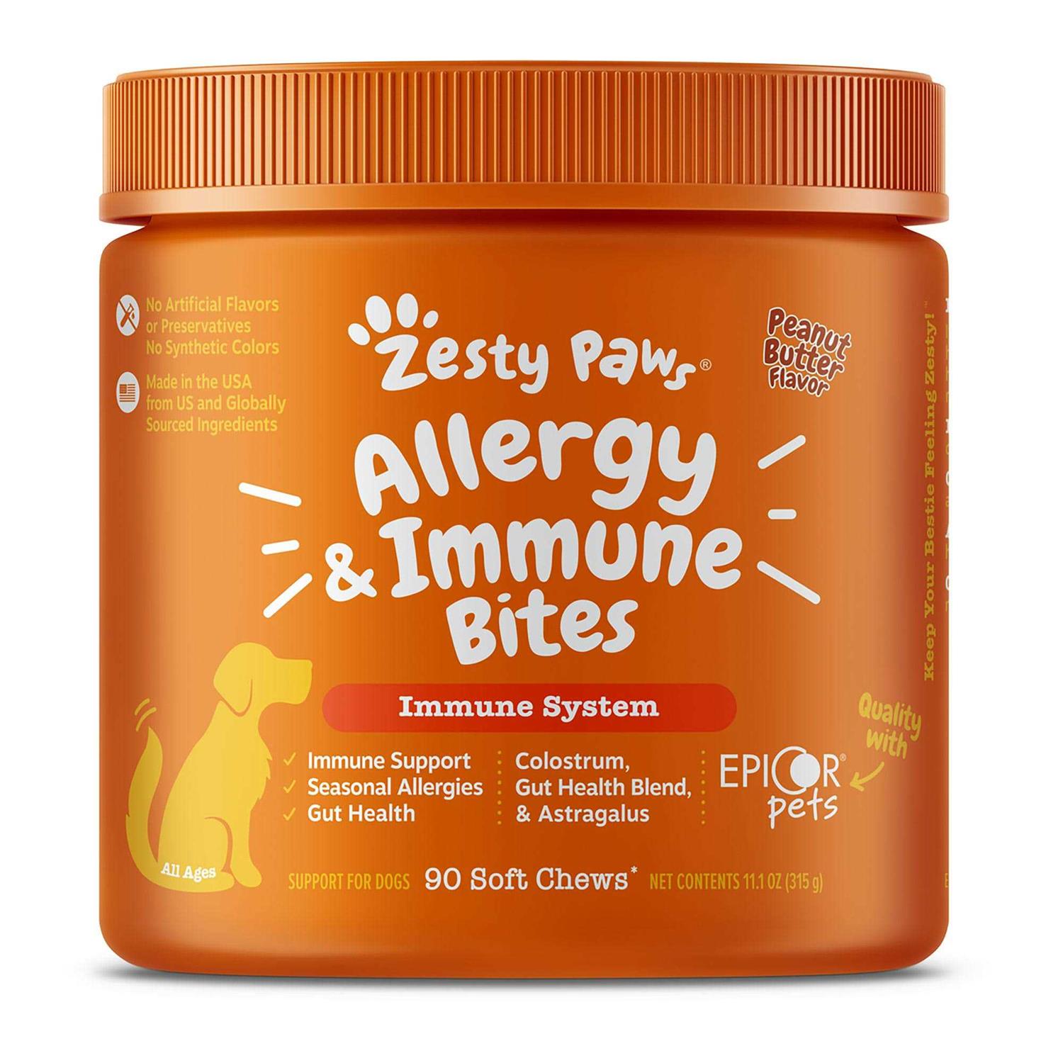 Zesty Paws Aller-Immune Bites for Dogs