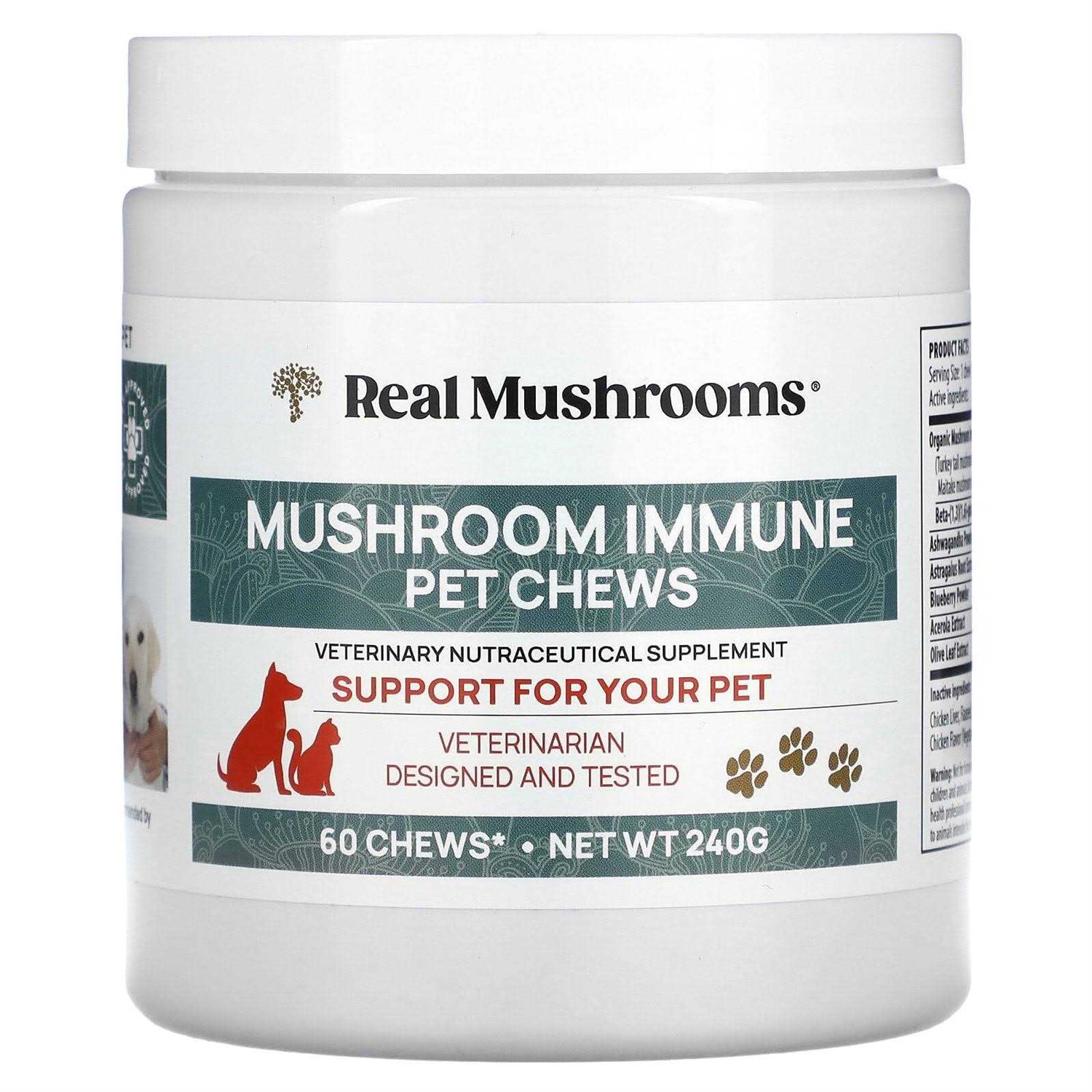 Alternative view of Real Mushrooms Mushroom Immune Pet Chews