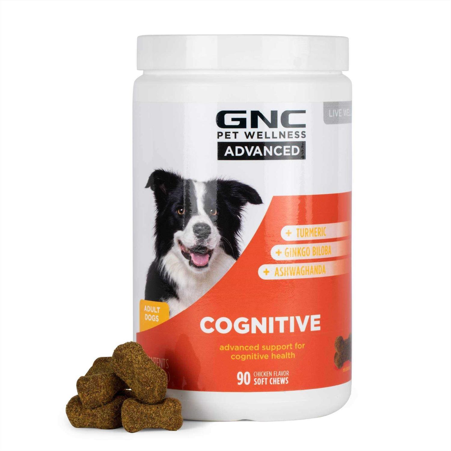 GNC Pets Advanced Cognitive Support Chicken Flavor Soft Chews Dog Supplement