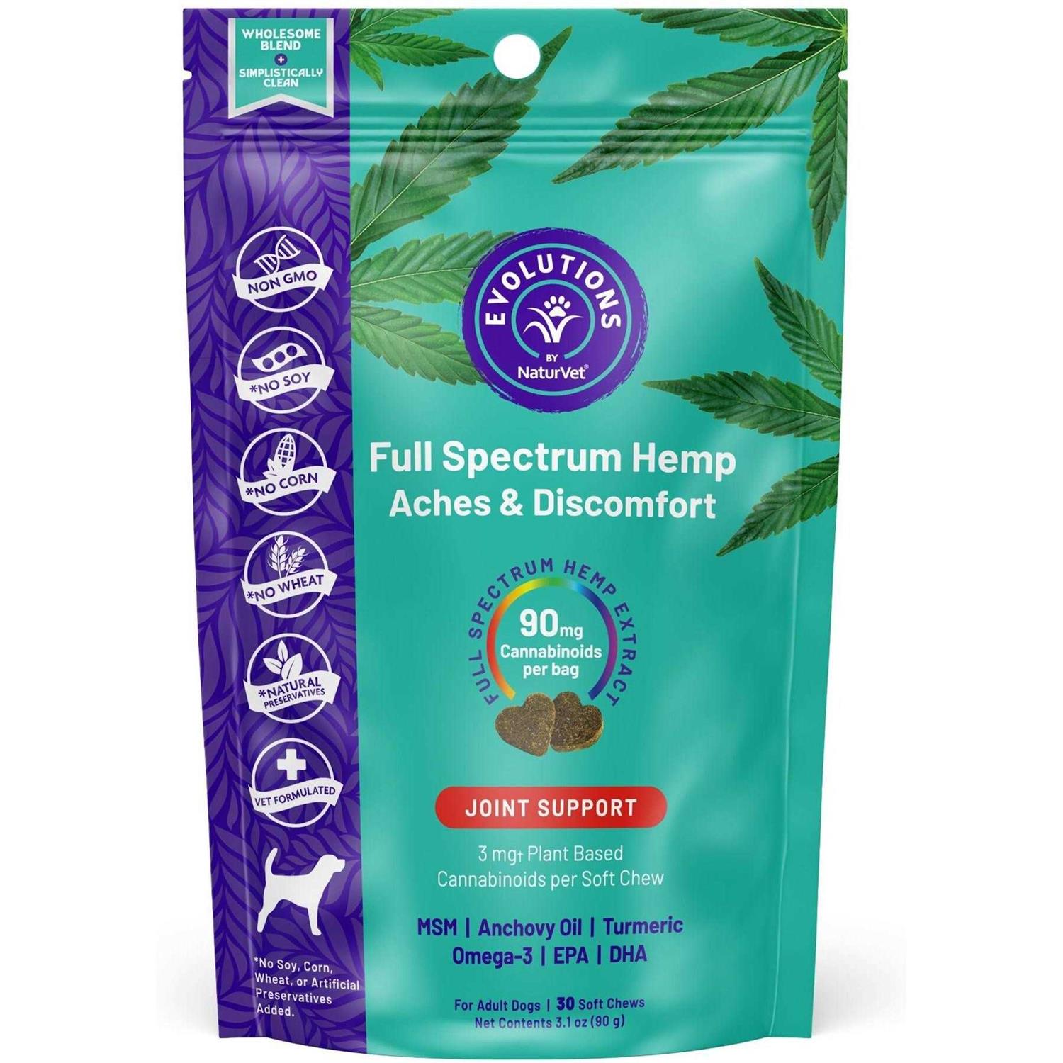NaturVet Evolutions Full Spectrum Soft Chew Supplement for adult Dogs