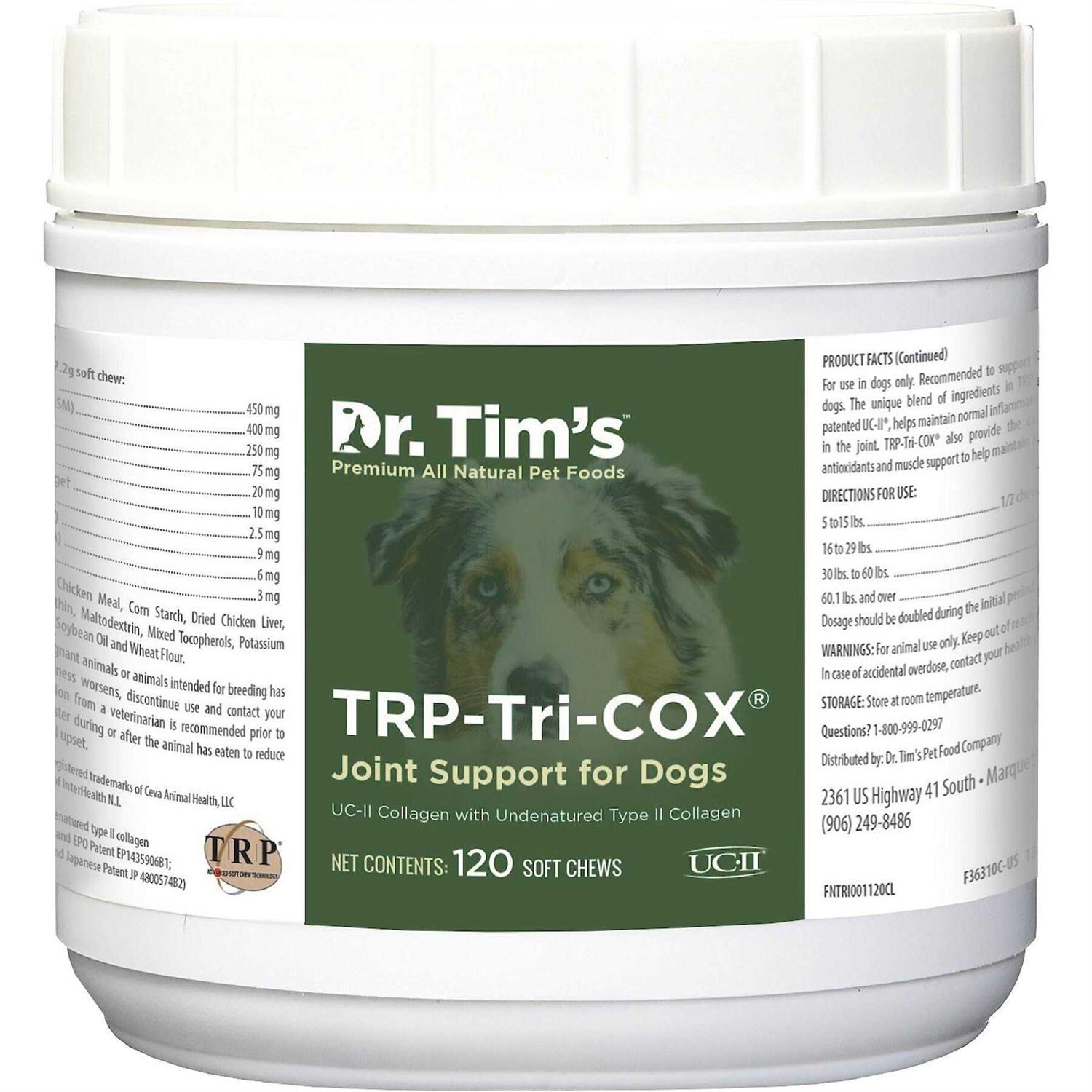 Dr. Tim's TRP-Tri-COX Joint Support Dog Supplement