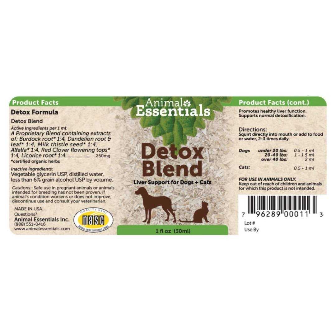 Alternative view of Animal Essentials Detox Blend Liver Support Dog & Cat Supplement