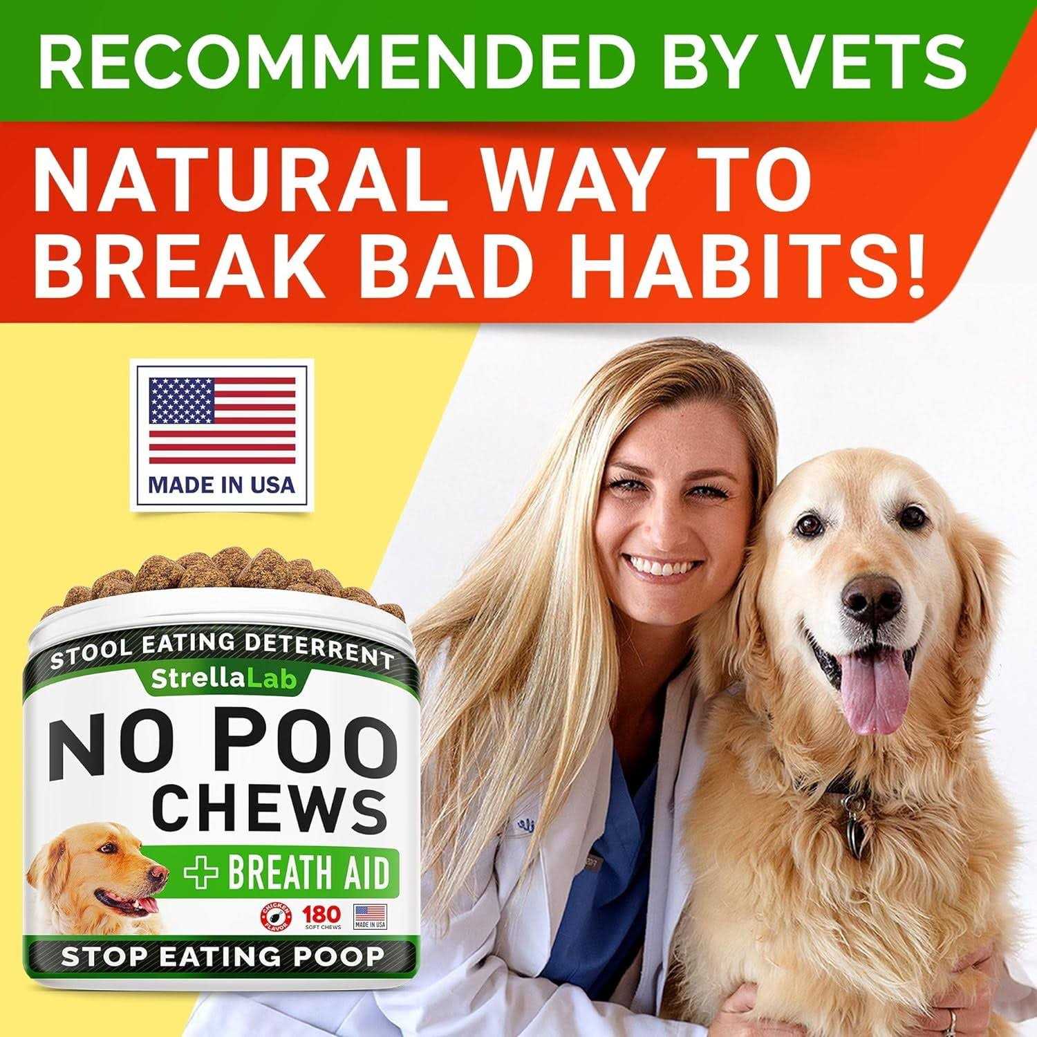 Alternative view of StrellaLab No Poo Coprophagia Stool Eating Deterrent Chew Supplement for Dogs