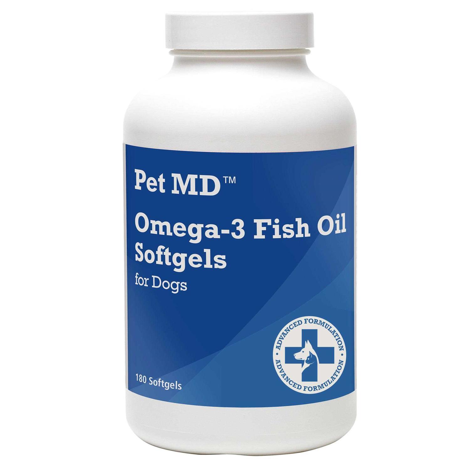 Omega-3 Fish Oil Softgels for Dogs – 180 Count by Pet MD Store