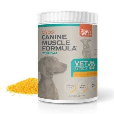 Myos Vet Strength Canine Muscle Formula with BCAA 15.5oz Tub