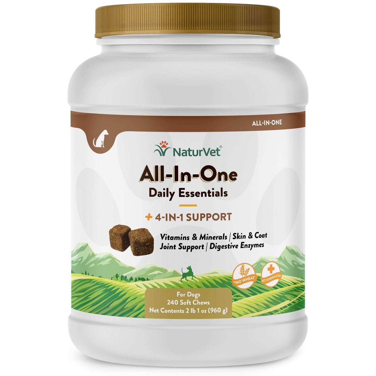 NaturVet All-in-One Dog Supplement for Joint Support Digestion