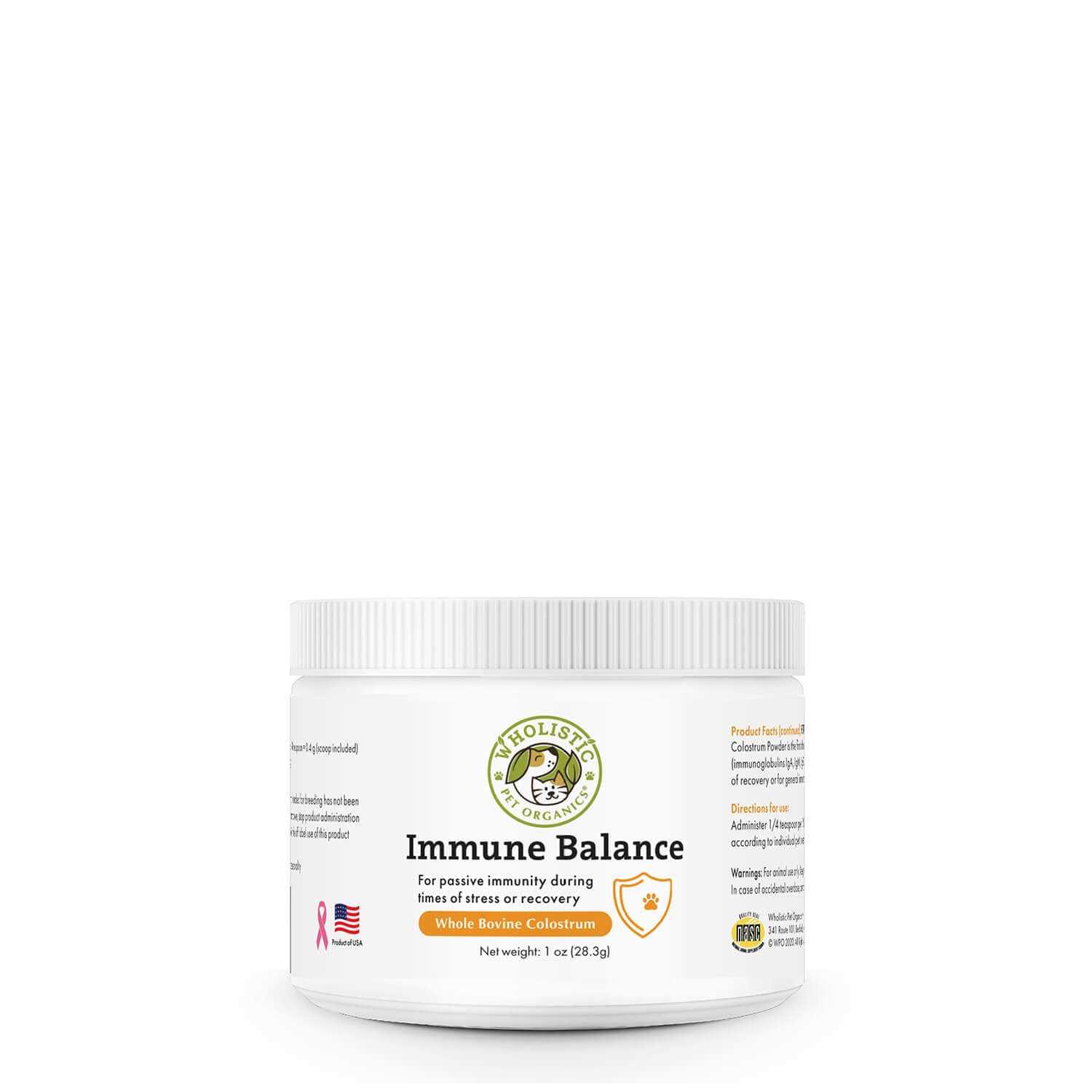 Wholistic Pet Organics Colostrum Powder