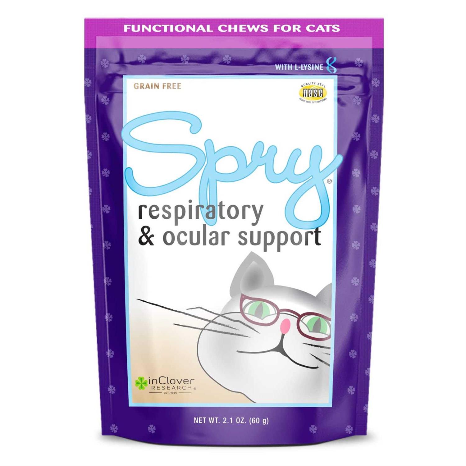 In Clover Spry Respiratory and Ocular Support Soft Chews for Cats