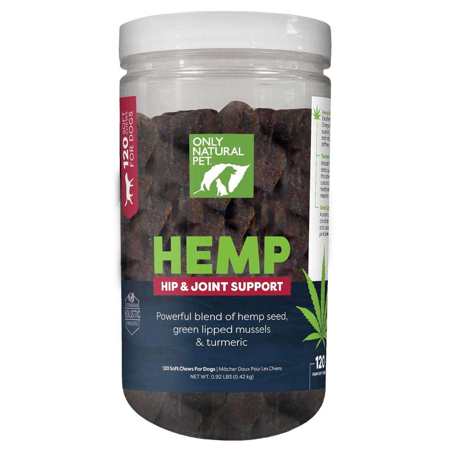 Only Natural Pet Hemp Hip & Joint Support Soft Dog Chews