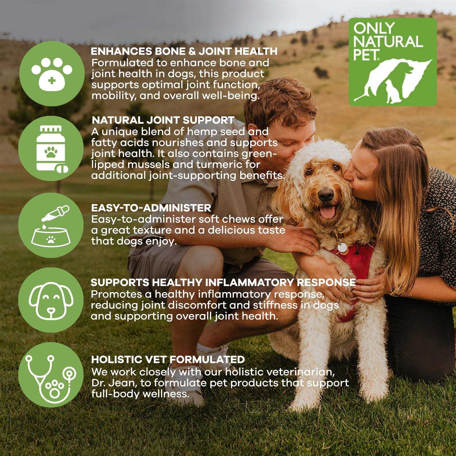 Alternative view of Only Natural Pet Hemp Hip & Joint Support Soft Dog Chews