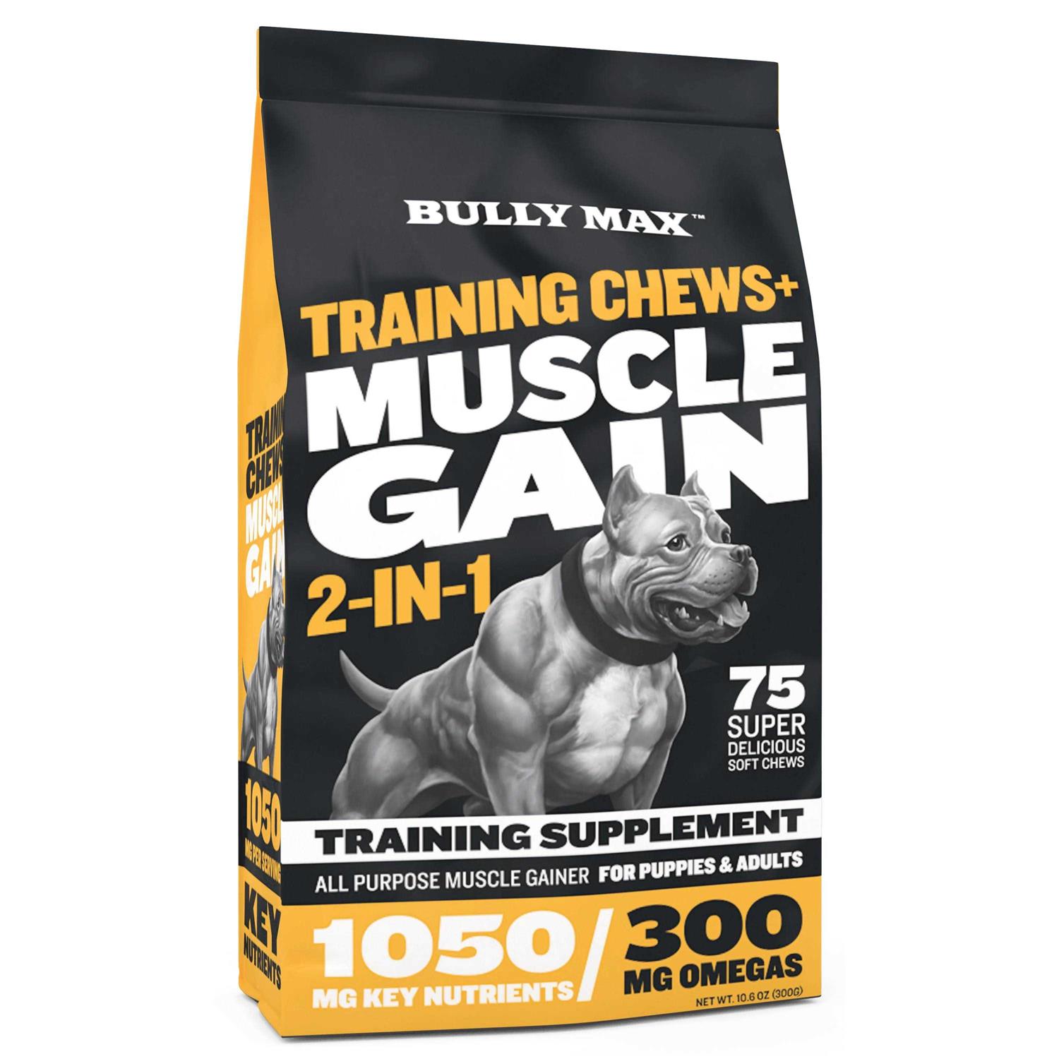 Bully Max Muscle Building Chews for Dogs. Builds Muscle