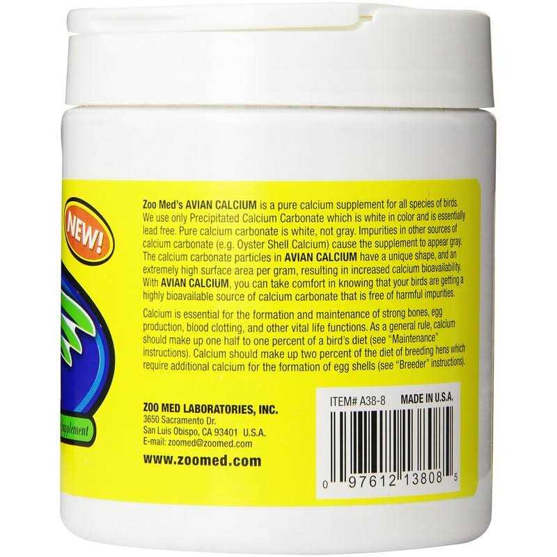 Alternative view of Zoo Med Avian Calcium