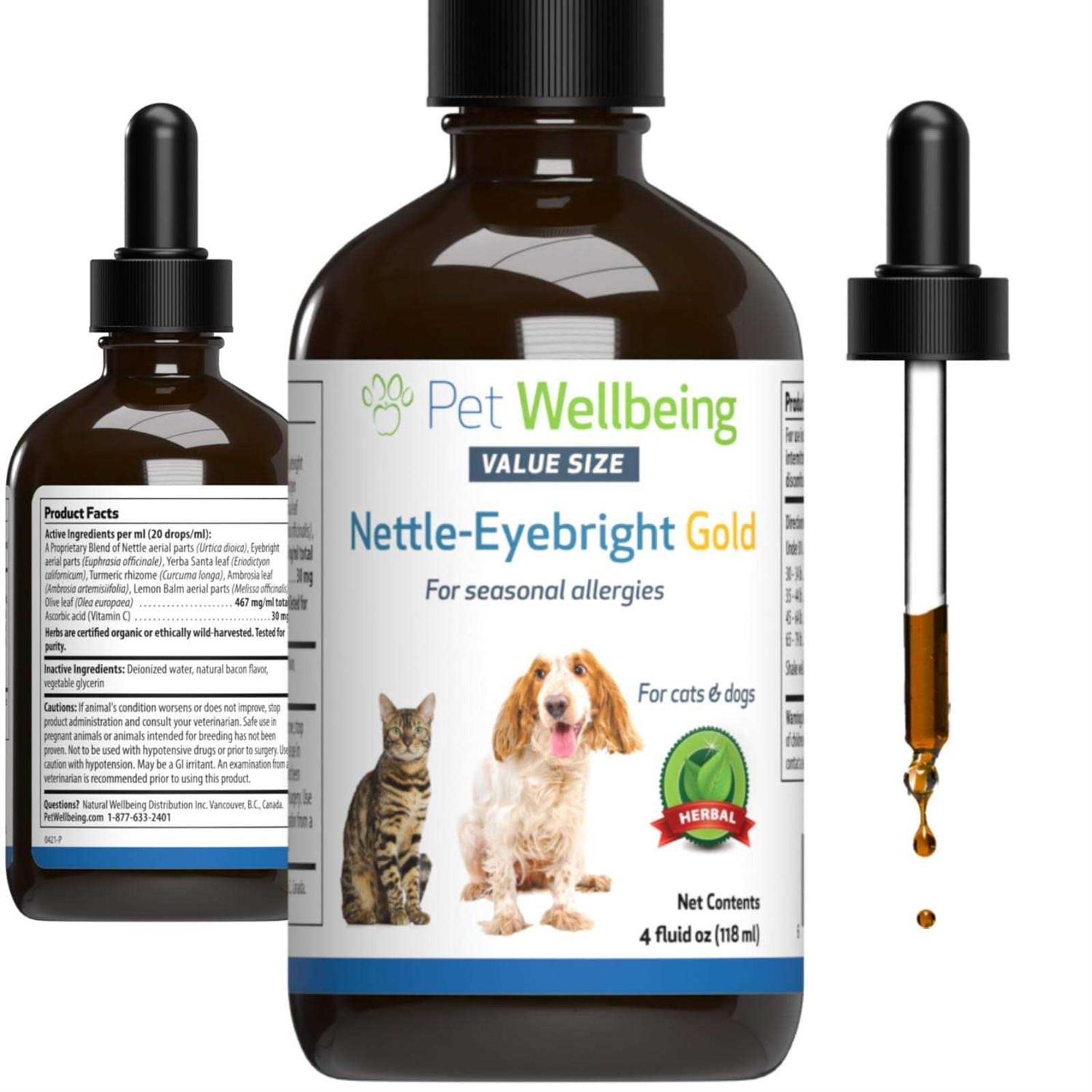 Pet Wellbeing Nettle Eyebright Gold for Dogs