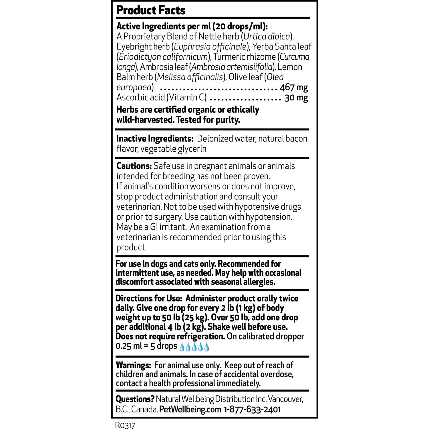 Alternative view of Pet Wellbeing Nettle Eyebright Gold for Dogs