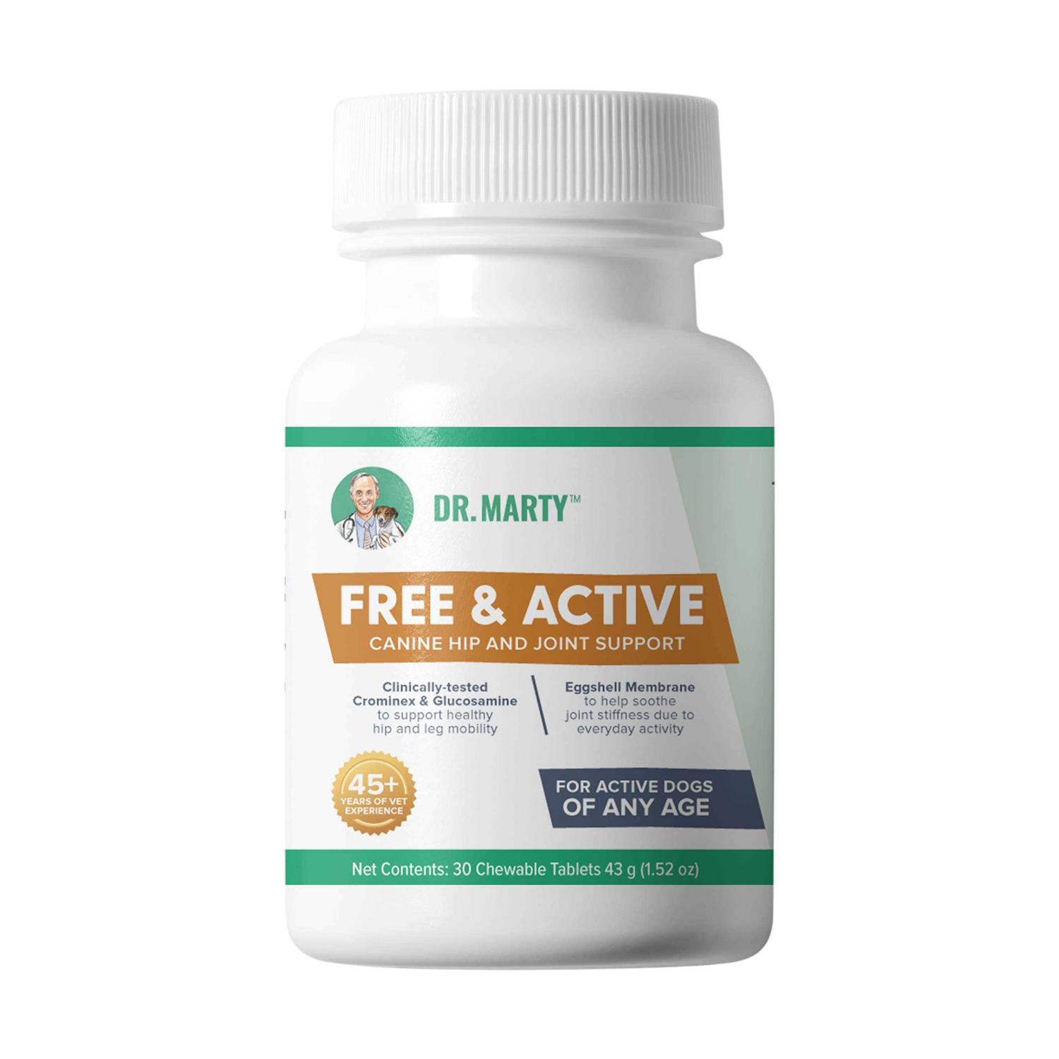 Dr. Marty Free & Active Dog Supplements