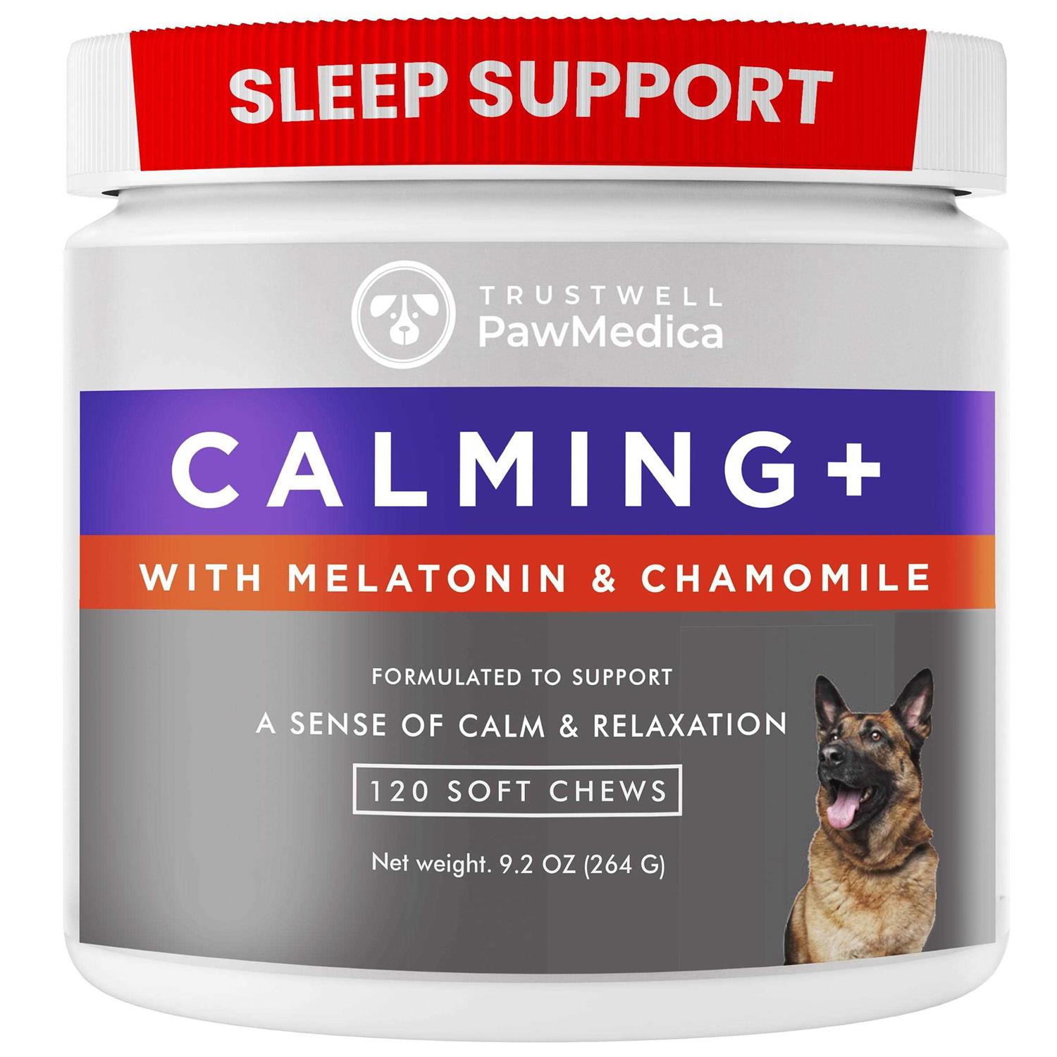 PawMedica Calming Chews for Dogs Dog Sleep Supplement Melatonin for Dog Anxiety