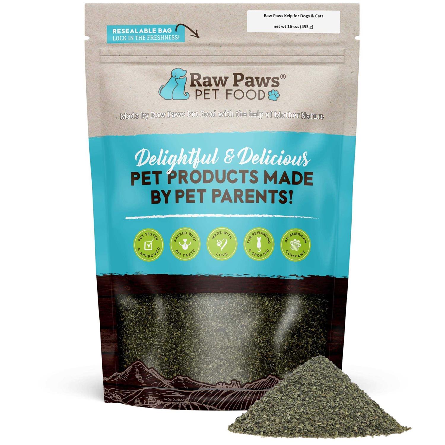 Raw Paws Organic Kelp for Dogs & Cats Iodine Rich for Thyroid