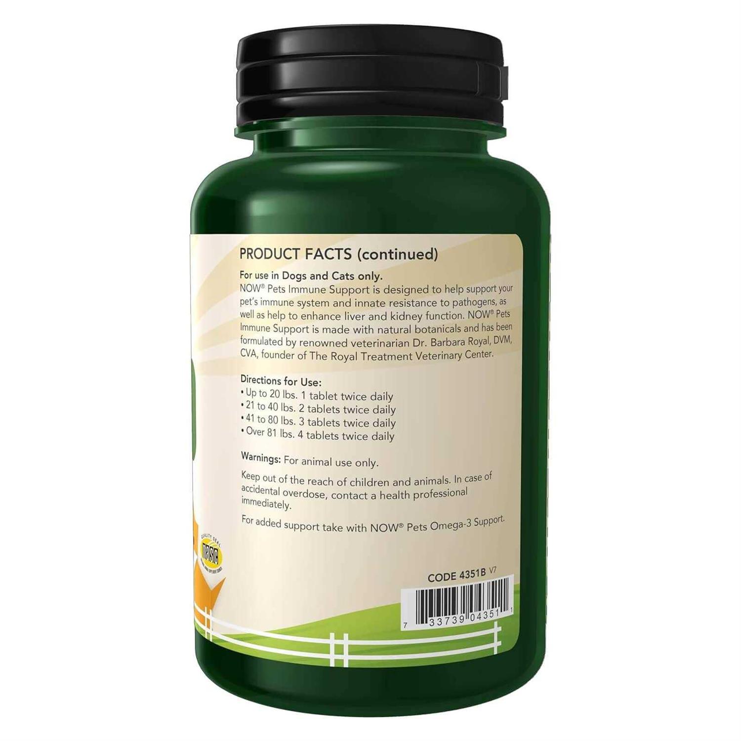 Alternative view of Now Pets Immune Support for Dogs-Cats