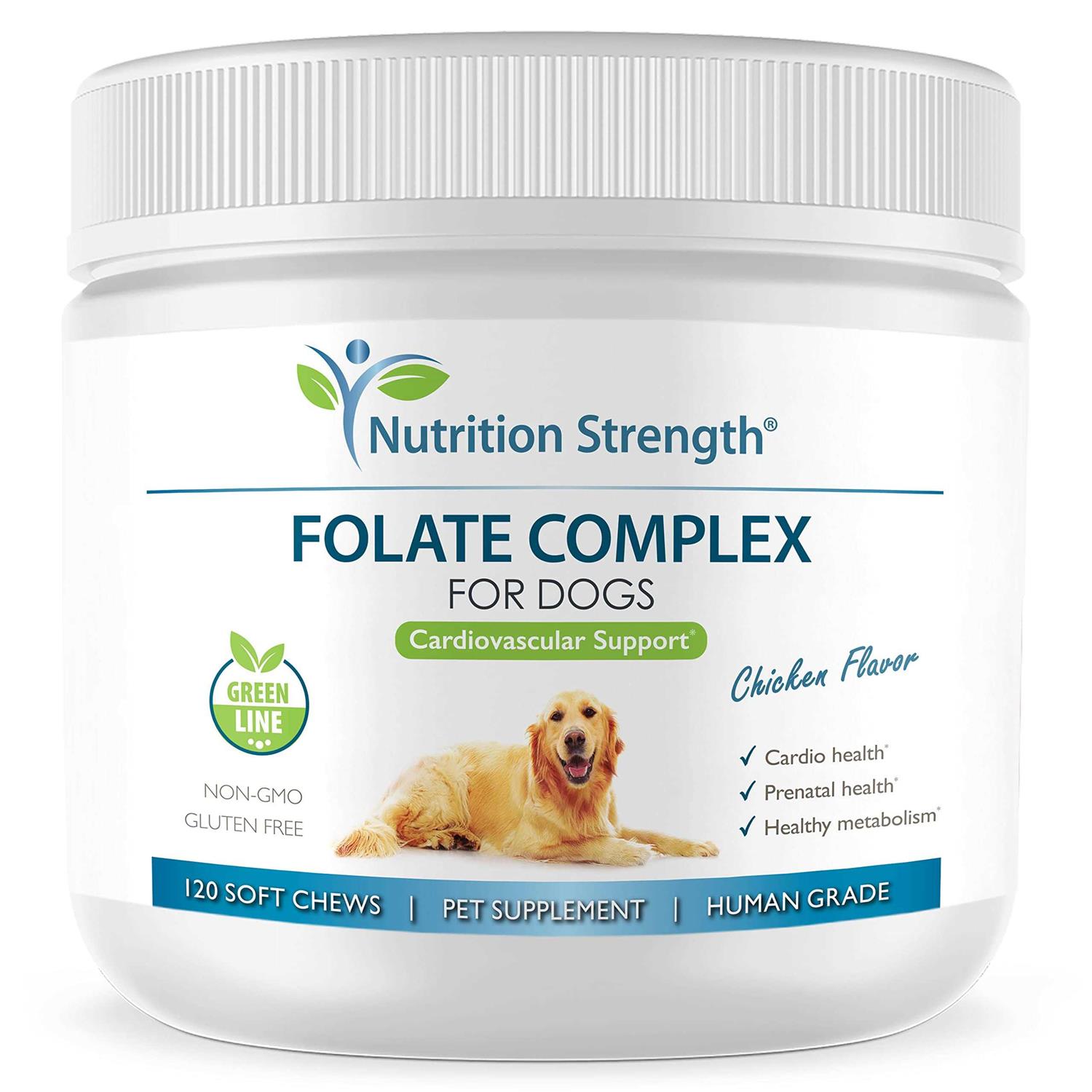 Nutrition Strength Folate for Dogs to Promote Cardiovascular & Prenatal Health