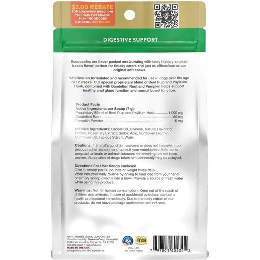 Alternative view of NaturVet Scoopables No Scoot Anal Gland Support