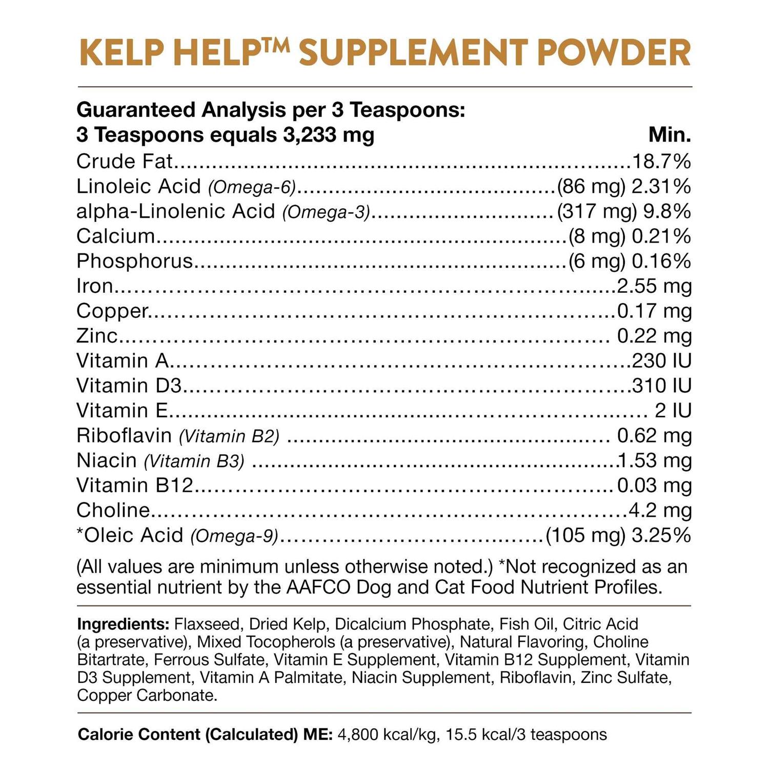 Alternative view of NaturVet Kelp Help Powder