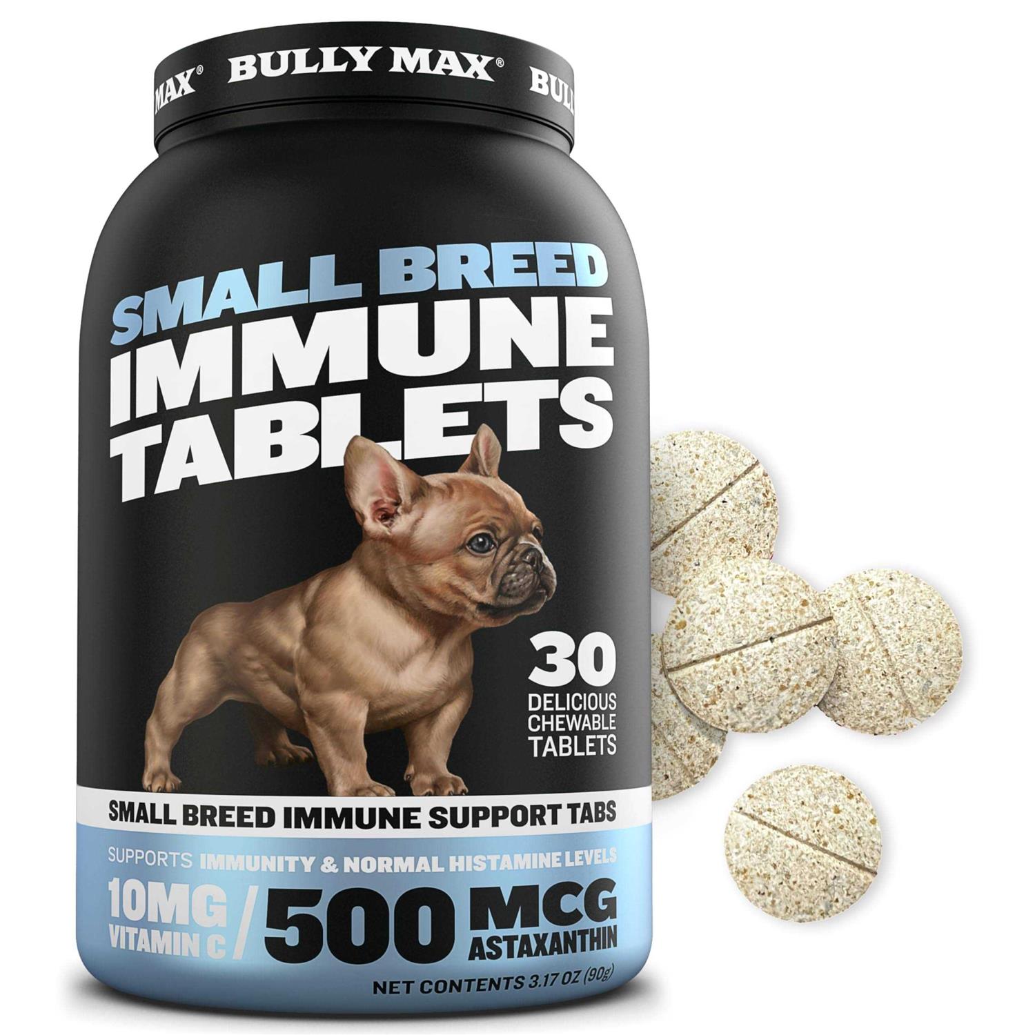 Bully Max Small Breed Tabs Enhanced Immune Support Astaxanthin & Turmeric Infused